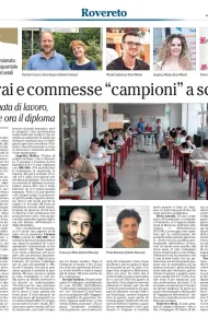 L'Adige: i racconti dei diplomati del serale